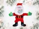 Dancing and Singing Santa Claus, Window Decoration with Suction Cups, 30 cm