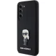 Karl Lagerfeld Samsung Galaxy S23+ Case Silicone Ikonik Metal Pin, Black