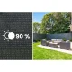 Plonos Premium Shade Net 1.5x50m 140g/m² with 50 Clips - Gray Garden Privacy Screen
