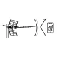 Outdoor Directional TV Antenna Berdsen BD-951 DVB-T2 4K
