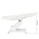 Azzurro 869A Electric Cosmetic Chair, 4 Motors, White