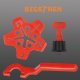 Reusable Tile Leveling System 150pcs with Spacers and Wrenches