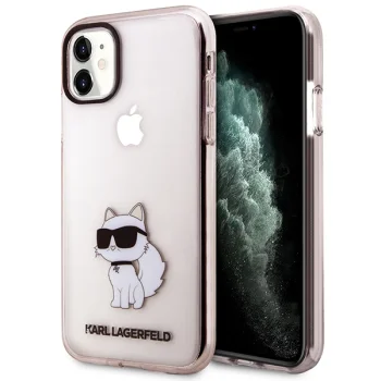 Karl Lagerfeld Ikonik Choupette Case for iPhone 11 / XR, Pink