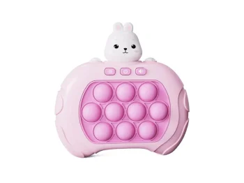 Electronic Pop It Game Bunny Telcon Brain & Memory Toy for Kids, Pink