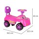 Step Car with Push Handle Kids Ride On Toy Vehicle, Pink