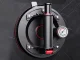 Vacuum Suction Cup with Pump and Gauge for Glass & Tiles, 200kg, black