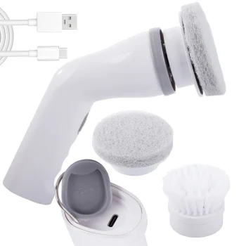 Tornado cordless electric rotating tile cleaning brush