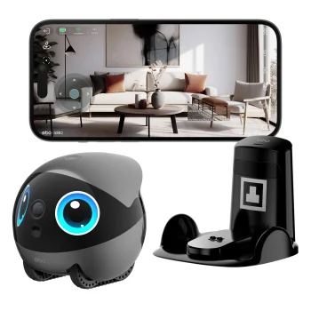 Enabot EBO Air 2 Plus Security & Companion Robot with 3K Camera, Grey