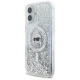 Karl Lagerfeld iPhone 16 Case Liquid Glitter Karl Head MagSafe, Clear