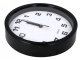 Wall Silent Round Clock 20 cm, Black