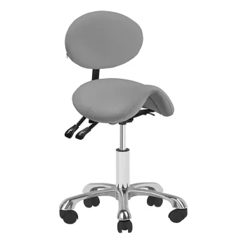 Giovanni 1025 Hydraulic Cosmetic Stool, Grey