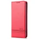 Apple iPhone 14 6.1\'\' AZNS Leather Stand Case Cover with Card Slots, Red