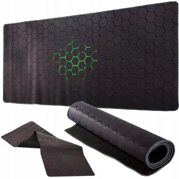 XXL Gaming Mouse Pad 90x40 cm, Honeycomb Pattern