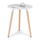 Modern Round Kitchen and Dining Table 60 cm ModernHome, Matte White