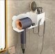 Wall Mounted Hair Dryer Holder, White