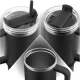 Berdsen Vacuum Thermos Mug with Straw Set, 1180 ml, Black