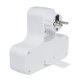 Maclean MCE224G 4-Way Socket Adapter with Switch, Schuko, White