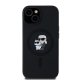 Karl Lagerfeld Silicone Karl & Choupette MagSafe Case for iPhone 15 Plus / 14 Plus, Black