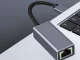 USB-A to RJ45 Ethernet Network Adapter 100 Mbps, Grey