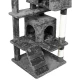 XL Cat Scratching Post with 7 Levels and 2 Houses