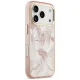 Guess Jungle Tonal Triangle MagSafe Phone Case Cover iPhone 17 Pro - pink