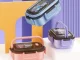 Lunchbox with Compartments and Cutlery, Purple