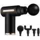 Cordless Massage Gun with 4 Attachments, Black