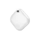 Setty TAG 02 Find My Square Smart Tracker with Silicone Case, White
