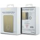 Guess MagSafe bezvadu ārējais akumulators 4G Strassed Metal Logo, 3000mAh, zelta