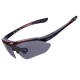 Rockbros 10001 Polarized Cycling Glasses, Black/Red