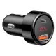 Baseus Magic Universal Smart Car Charger USB + USB-C (QC4.0 PD 45W), Black