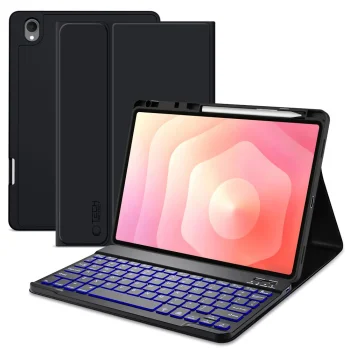 Tech-Protect SC Pen Case with Bluetooth Keyboard for Samsung Galaxy Tab S12+ 12.4" X840 / X846B, Black
