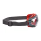 3M GoggleGear 500 GG501 Safety Goggles with Scotchgard Coating, Grey/Red
