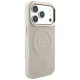 Guess Saffiano Peony & Ring MagSafe Case for iPhone 17 Pro Max / 18 Pro Max - Pink
