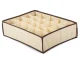 Underwear and Socks Drawer Organizer, 16 Compartments, Beige