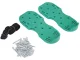 Lawn Aerator Shoes Attachments with Spikes, Green