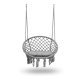 Sofotel BOHO Hanging Hammock Chair for Patio and Bedroom with Cushion, Gray