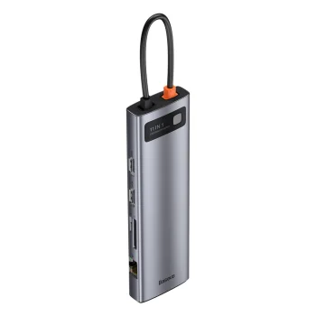 Baseus Metal Gleam 11in1 multifunctional USB Type C HUB - 3x USB 3.2 Gen 1 5Gbps / USB Type C PD 100W / 3.5 mm mini...