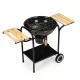 MultiGarden Charcoal Garden Grill with Lid and Shelves, 40 cm