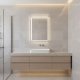 LED Bathroom Mirror 50x70 cm Wall Mounted with 3 Color Lights and Touch Switch ModernHome