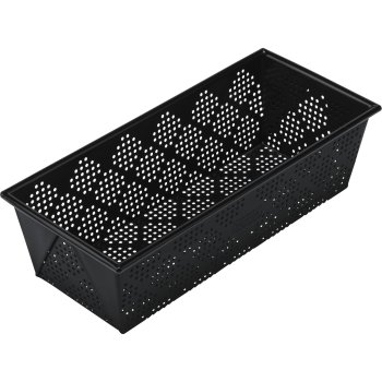 Kaiser CrispTec maizes cepamā forma, perforēta, 25x11 cm, melna