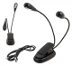 Double LED Clip-on Lamp, Black