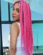 Kanekalon Synthetic Afro Braids for Hairstyles 60cm, Neon pink
