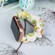 Fabric Strap for Apple Watch 42/44/45mm - Beige with Kiwi Pattern