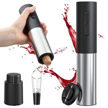 Electric Automatic Rechargeable Corkscrew / Wine Opener Accessory Set