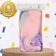 Long Pink-Purple Wig with Bangs for Parties