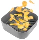 Silicone Air Fryer Baking Mold, 20.5 x 20.5 cm, Grey