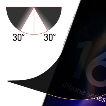 3mk Silky Matt Privacy Protective Film for iPhone 16 Pro