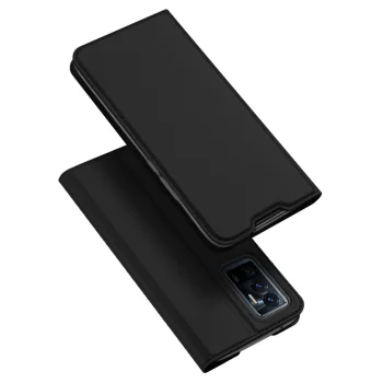 Atverčiamasis dėklas Dux Ducis Skin Pro telefonui Vivo V23e su stovo funkcija, juodas