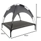 Purlov XXL Dog Bed with Canopy, 90x90x70 cm, Grey